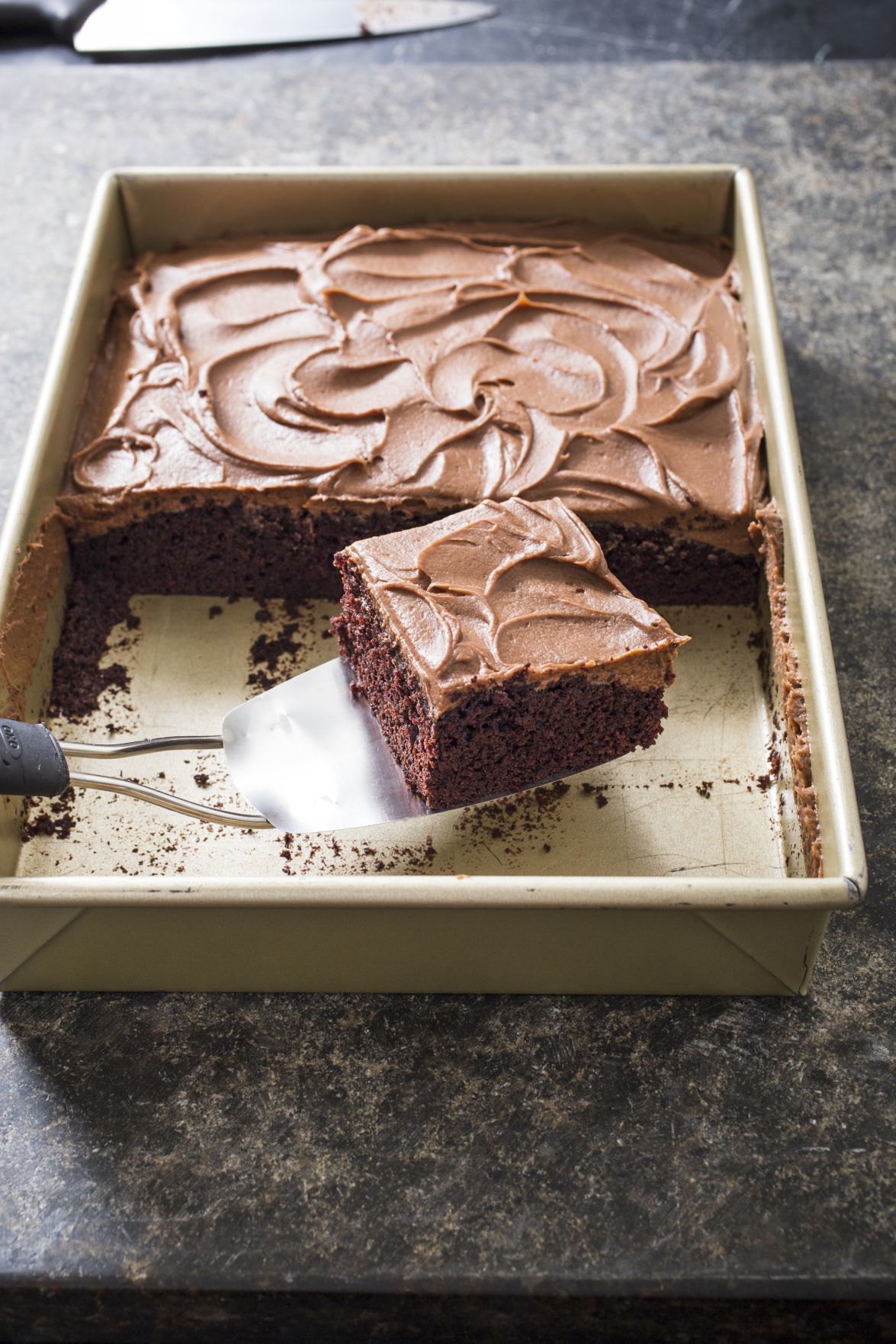 Food Column ATK Chocolate Sheet Cake
